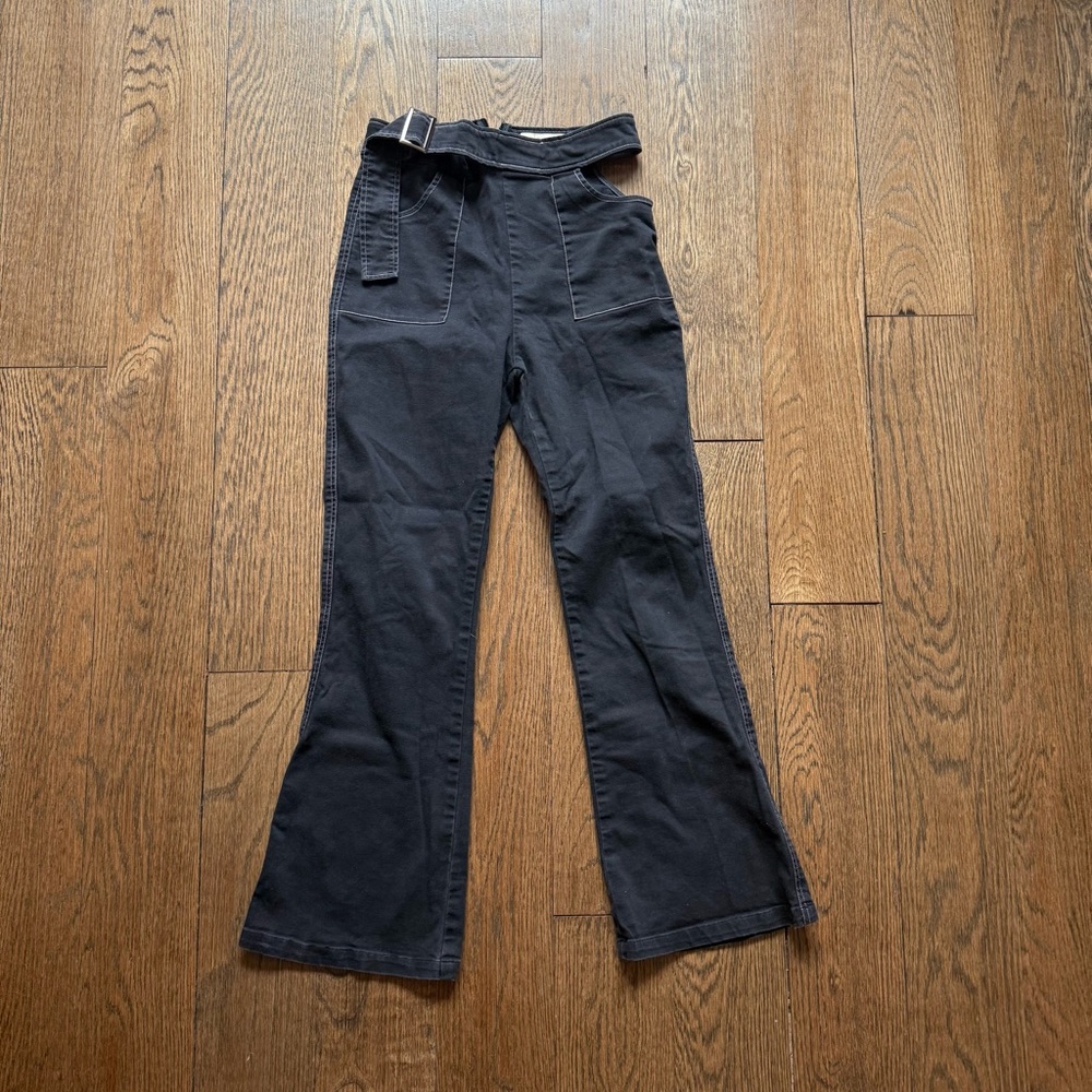 Black Flared Pants